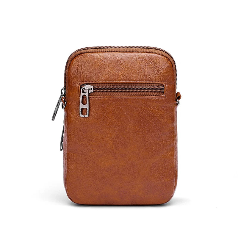 BOLSA TRANSVERSAL FEMININA EM COURO PU PREMIUM