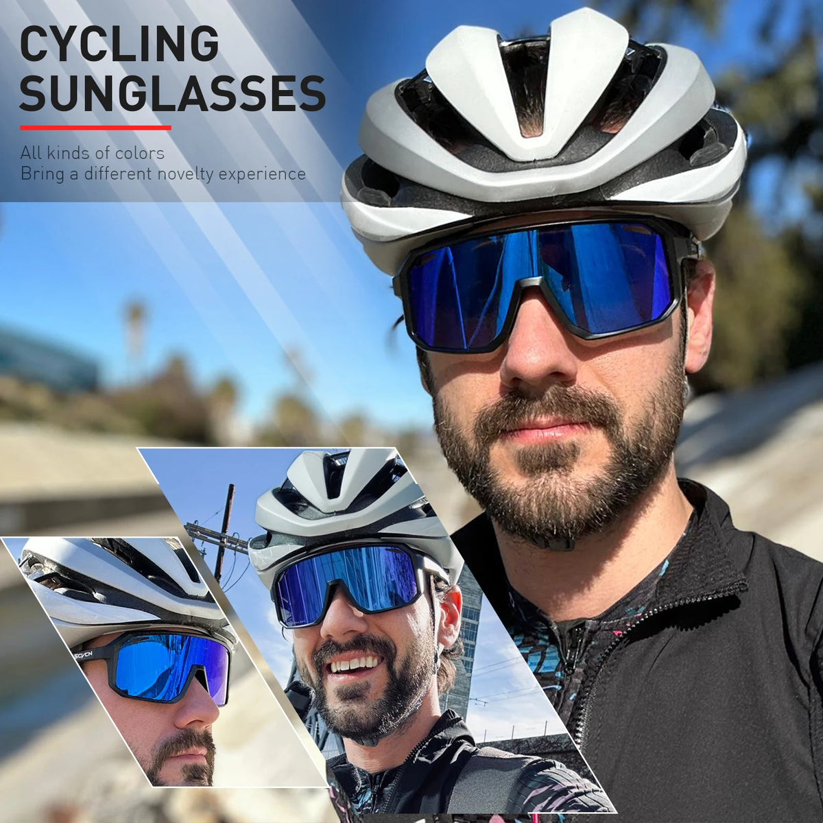 Óculos de Sol Esportivo SCVCN  UV400 para Ciclismo e Atividades ao Ar Livre