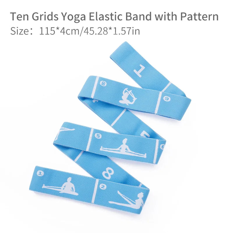Faixas Elásticas de Resistência para Emagrecimento, Yoga e Pilates (8/10/12 Níveis)