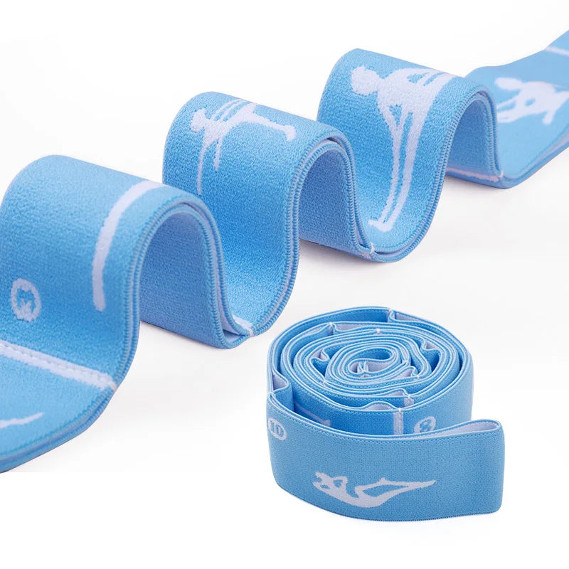 Faixas Elásticas de Resistência para Emagrecimento, Yoga e Pilates (8/10/12 Níveis)