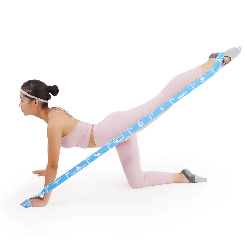 Faixas Elásticas de Resistência para Emagrecimento, Yoga e Pilates (8/10/12 Níveis)