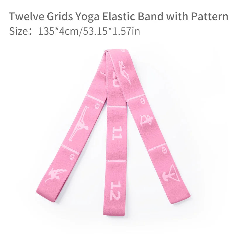 Faixas Elásticas de Resistência para Emagrecimento, Yoga e Pilates (8/10/12 Níveis)