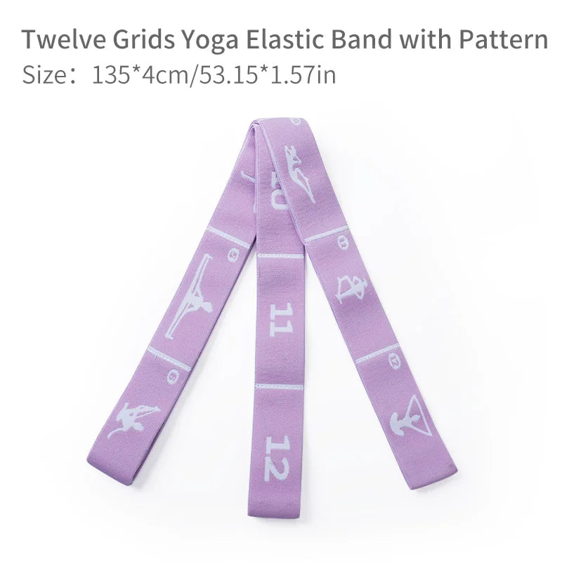 Faixas Elásticas de Resistência para Emagrecimento, Yoga e Pilates (8/10/12 Níveis)