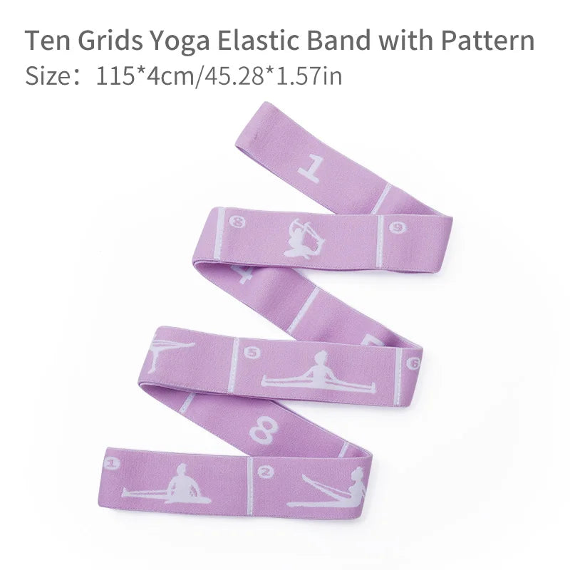 Faixas Elásticas de Resistência para Emagrecimento, Yoga e Pilates (8/10/12 Níveis)