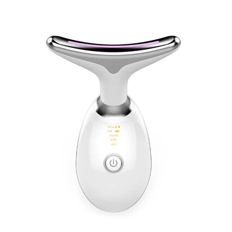 Massageador Facial LED Luz Vermelha IPL para Rejuvenescimento, Lifting e Redução de Queixo Duplo