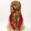 ✨ Lenço de Cetim Premium 90x90 cm – Elegância em Todas as Cores ✨