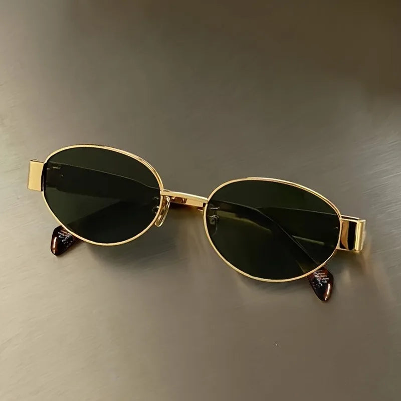 Óculos de Sol Steampunk Retrô Vintage UV400 em Metal