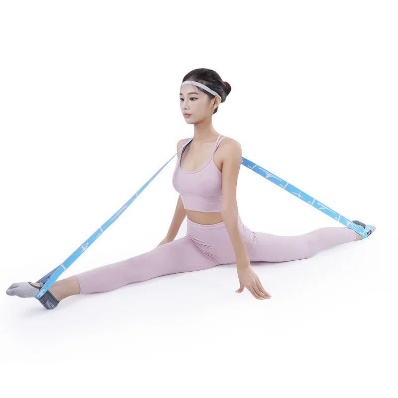 Faixas Elásticas de Resistência para Emagrecimento, Yoga e Pilates (8/10/12 Níveis)